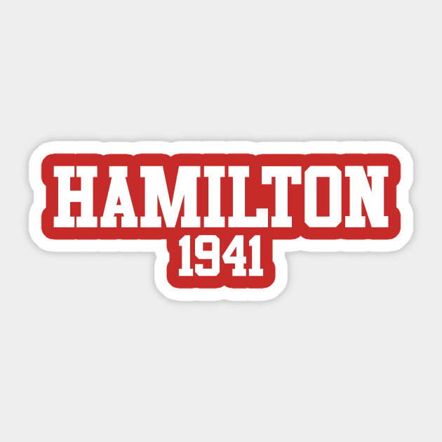 Hamilton 1941 Sticker by GloopTrekker